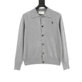 AMI Paris ADC Heart Knit Wool Cardigan