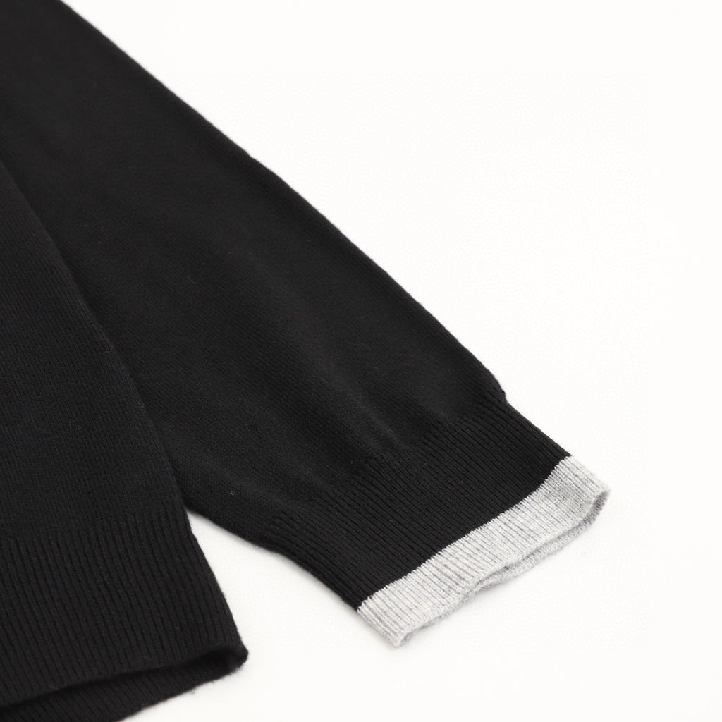 Loewe Anagram Embroidered Contrast Trim Crew Neck Sweater