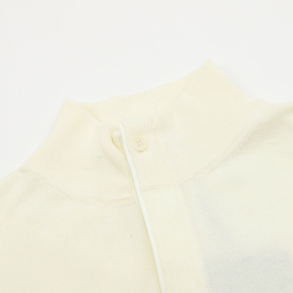 Zegna Women's Men's Cream Half-Zip Cashmere Sweater