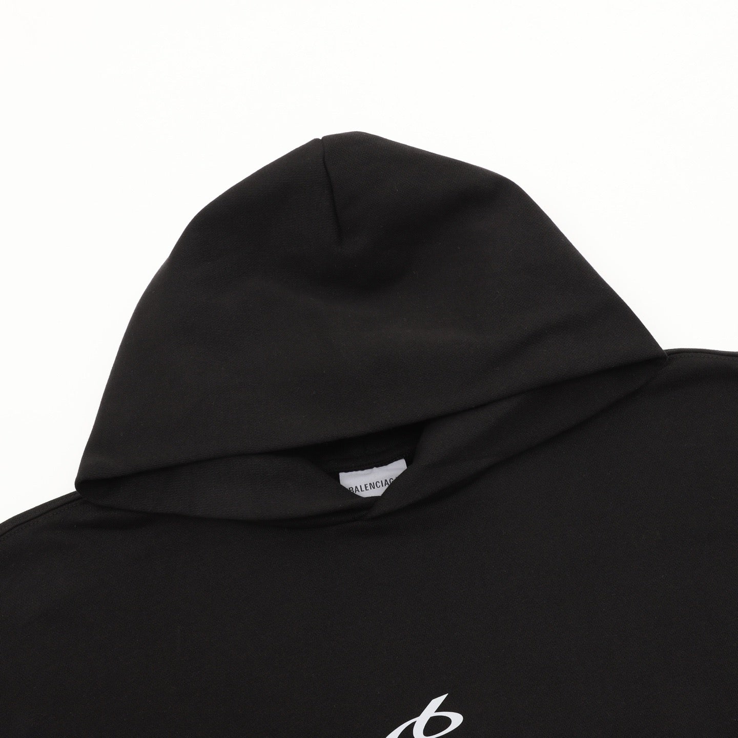 Balenciaga Bodies 6B Logo Printed Oversized Hoodie | Black Heavyweight Luxury Streetwear