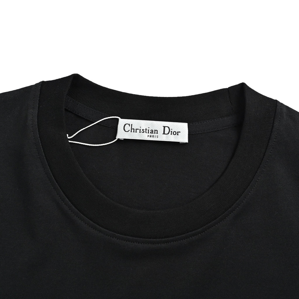Dior Pocket Logo Short-Sleeve T-Shirt in Black
