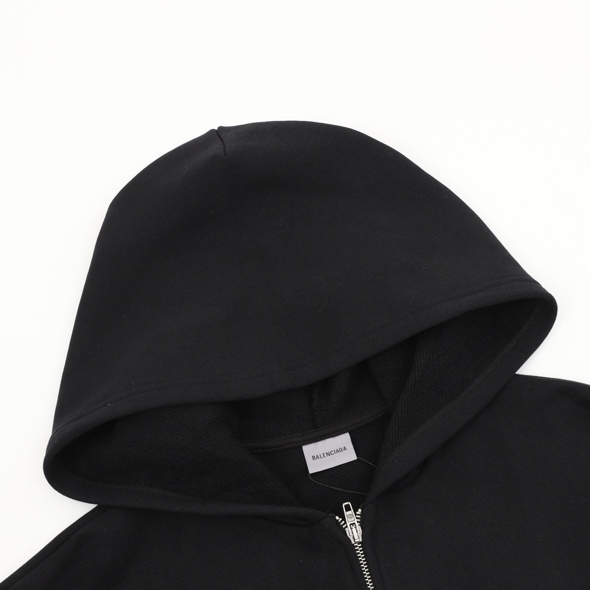 Balenciaga Women's & Men's Black 8B Logo Zip-Up Hoodie