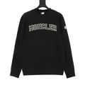 Moncler Women's Men's Black Logo Crewneck Sweatshirt