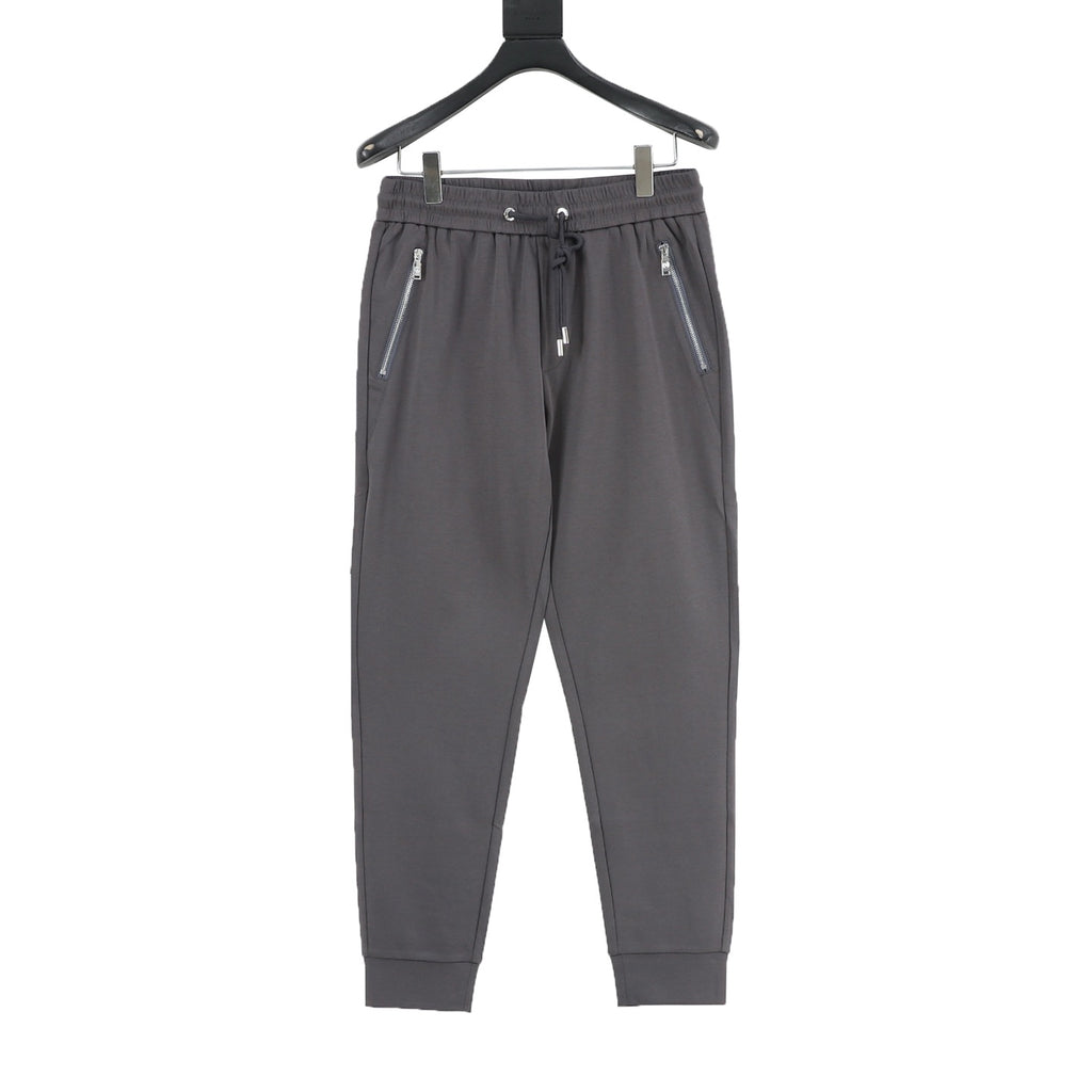 Louis Vuitton SS25 Heraldic Crest Embroidered Zip-Pocket Jogger Pants