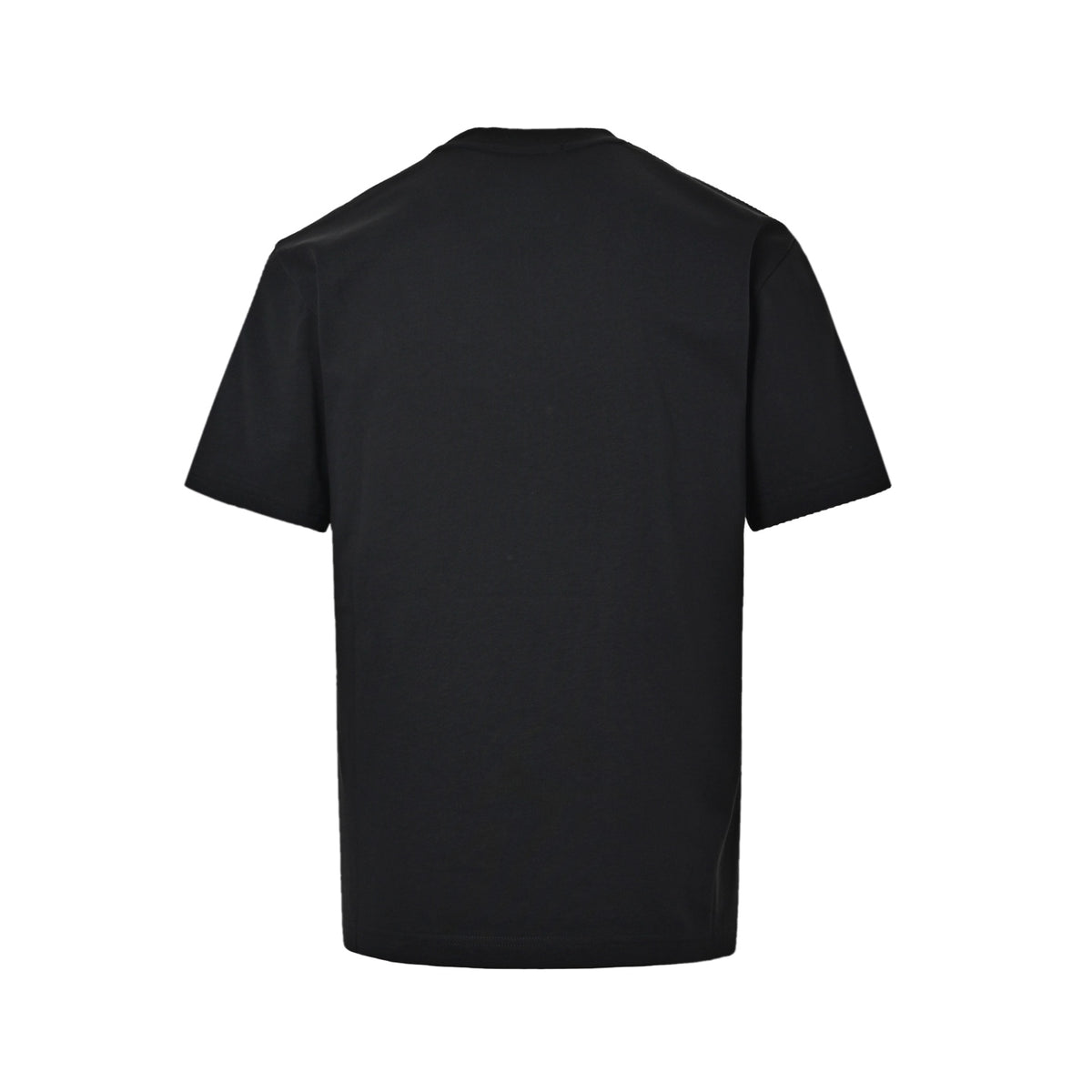 Burberry Oval Knight Check Logo Short-Sleeve T-Shirt in Black