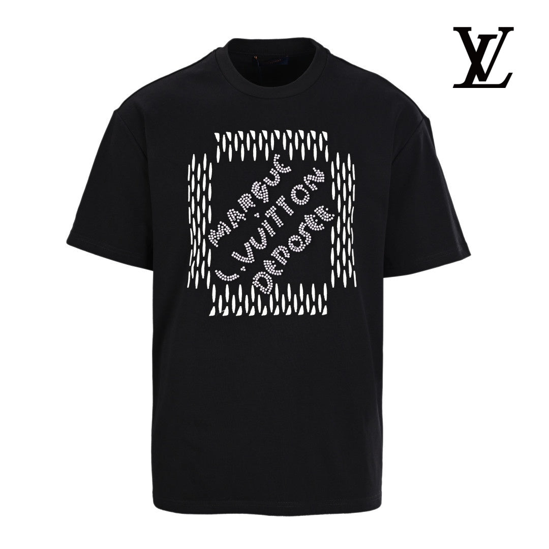 Louis Vuitton Men's Black Back Tag T-Shirt