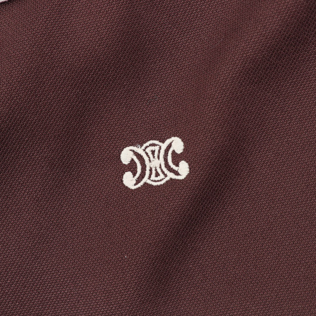 Celine Arc de Triomphe Tri-Colour Block Varsity Bomber Jacket
