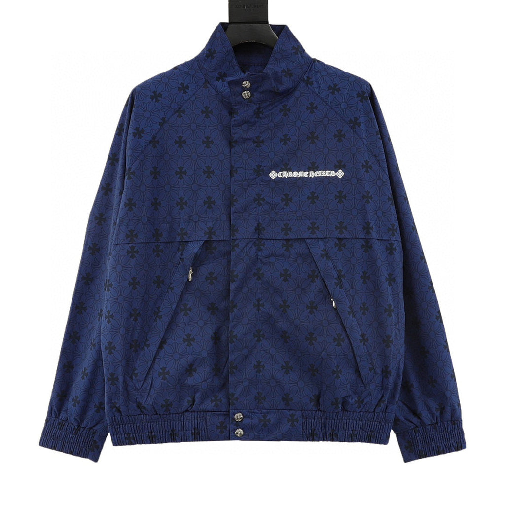 CH All-Over Tonal Pattern Trench Coat