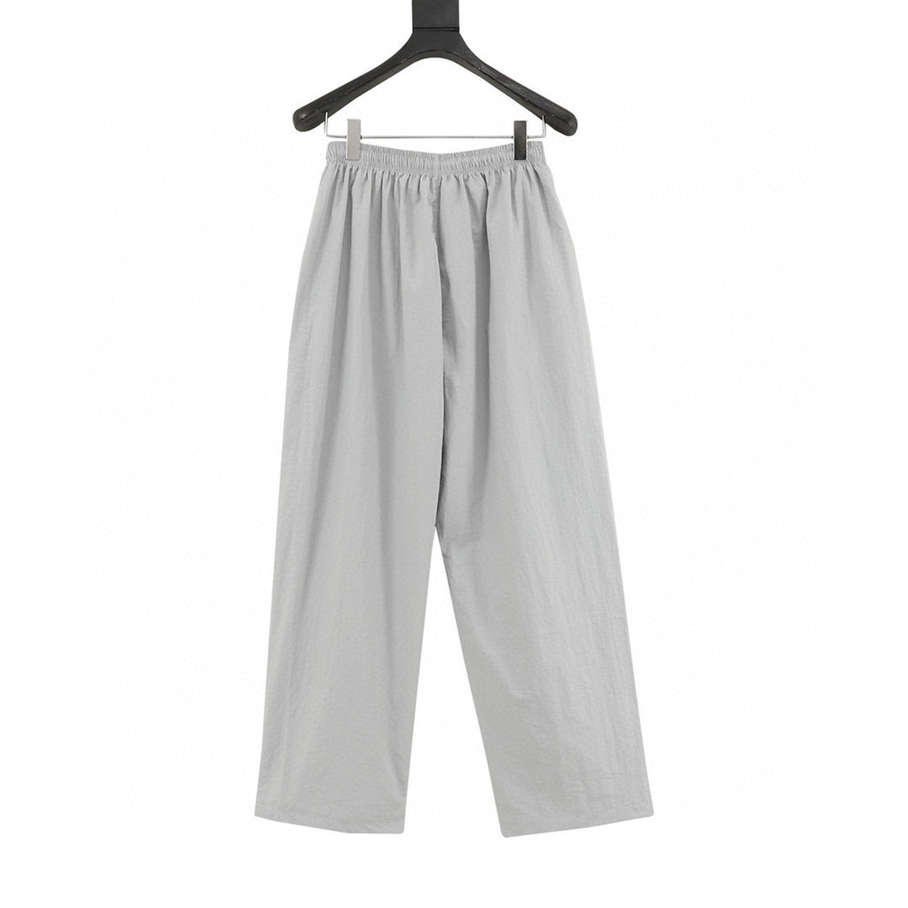 Balenciaga 26SS Sport Logo & Crest Embroidered Wide-Leg Track Pants
