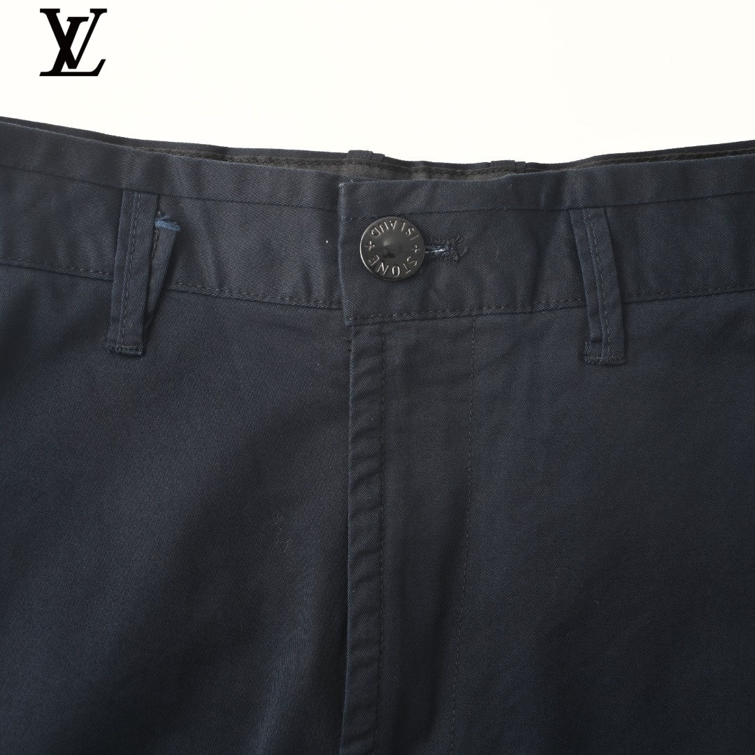 Stone Island Navy Cargo Shorts