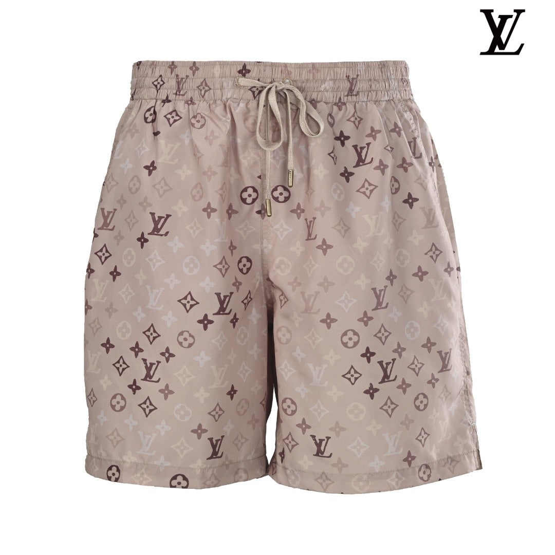 Louis Vuitton Nude Monogram Allover Print Swim Shorts