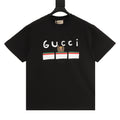 Gucci Men's Black Cartoon Bear & Logo Print T-Shirt