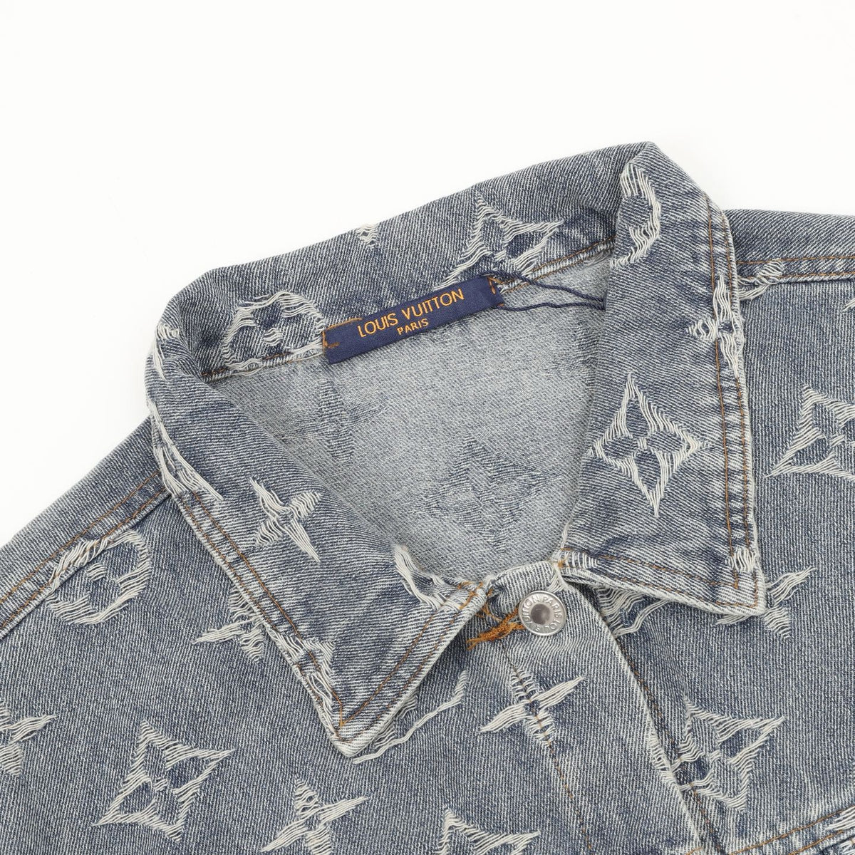 Louis Vuitton Women's & Men's Blue Monogram Jacquard Gradient Denim Jacket