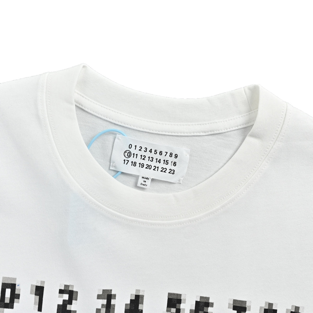 Maison Margiela White Digital Number Graphic T-Shirt