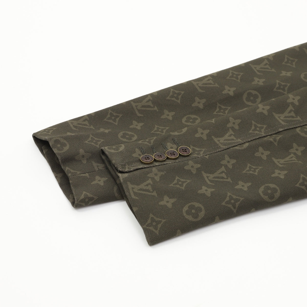 Louis Vuitton Women's & Men's Olive Monogram Three-Button Blazer