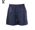 Louis Vuitton Navy Embossed Monogram Elastic Waist Shorts