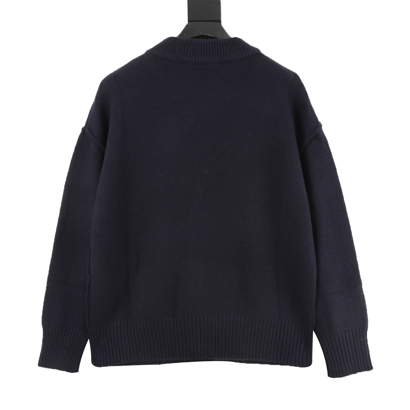 AMI Paris Red Heart ADC Wool Cardigan