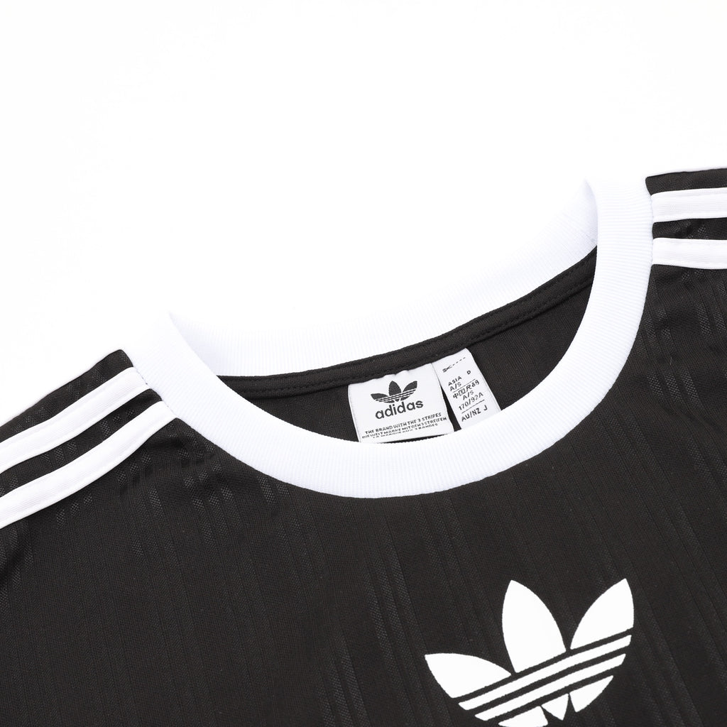 Adidas Three-Stripe Logo Short-Sleeve T-Shirt in Black