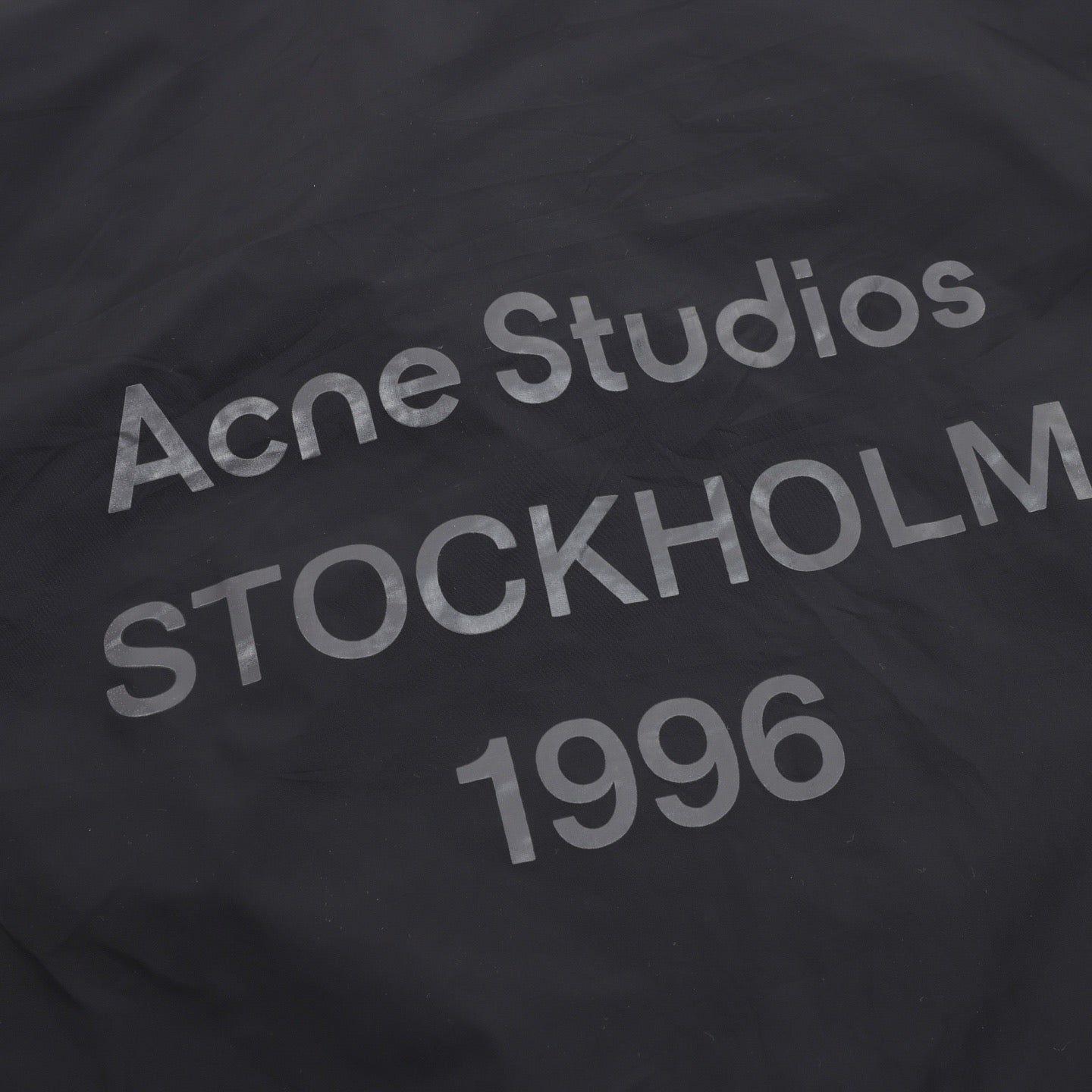 Acne Studios Printed Back Zip-Up Nylon Jacket | Lightweight Windproof Streetwear