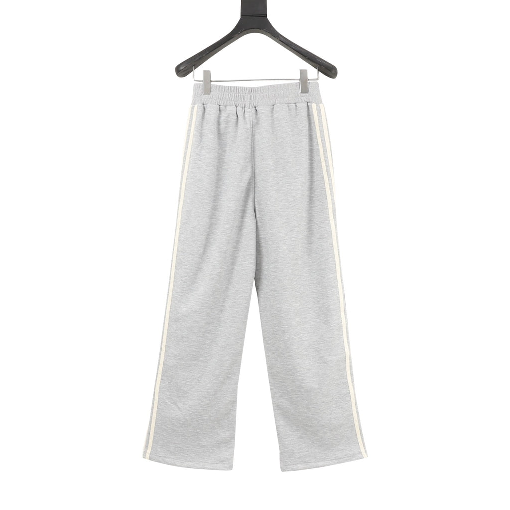Adidas Originals Gold Trefoil 3-Stripe Wide-Leg Track Pants