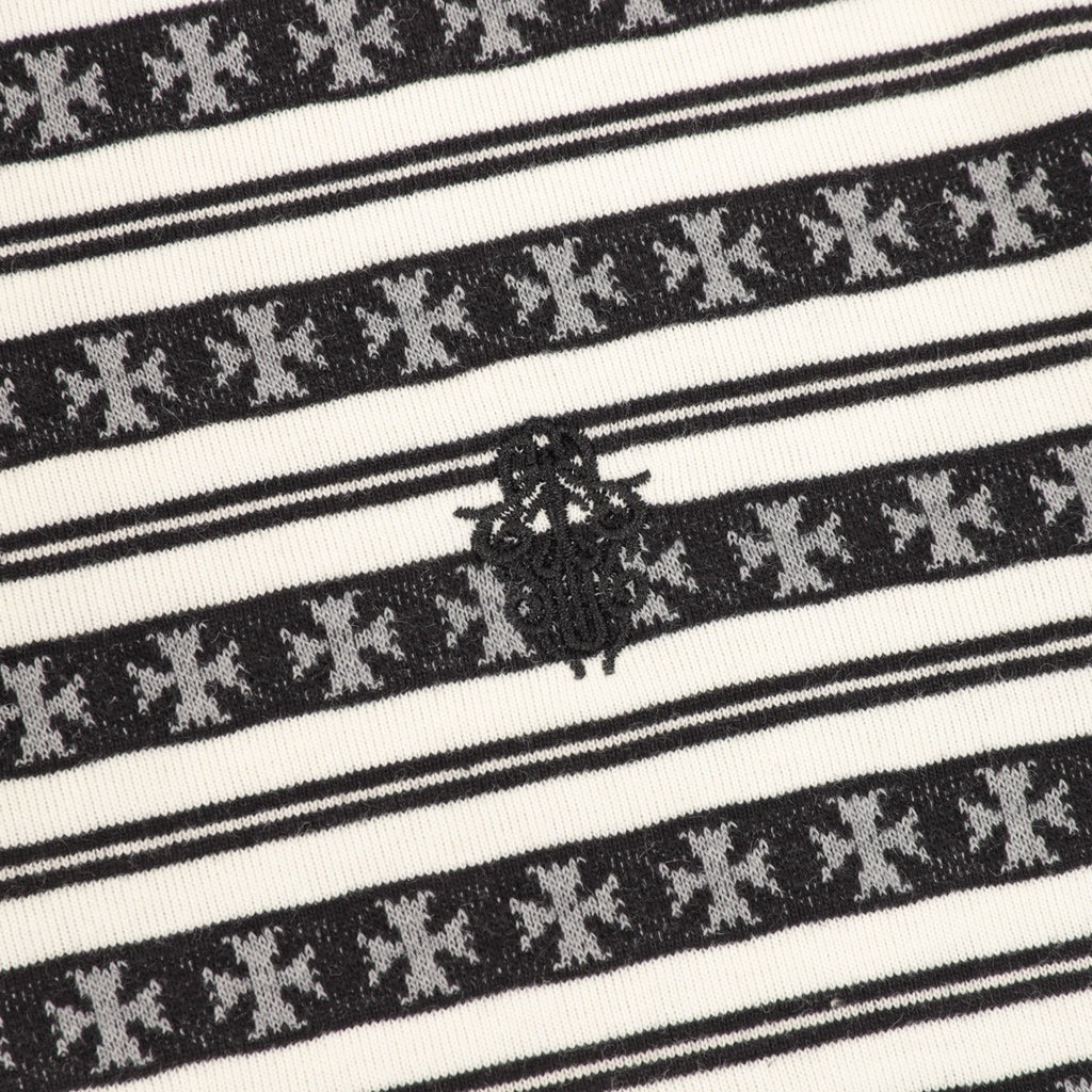 Chrome Hearts 25FW Striped Polo Long-Sleeve T-Shirt
