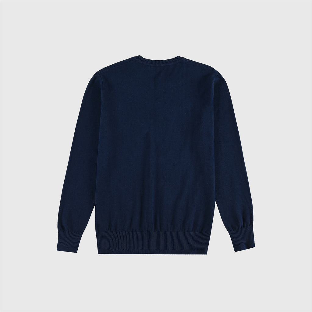 Polo Ralph Lauren Women's & Men's Navy Pony Logo V-Neck Knit Sweater