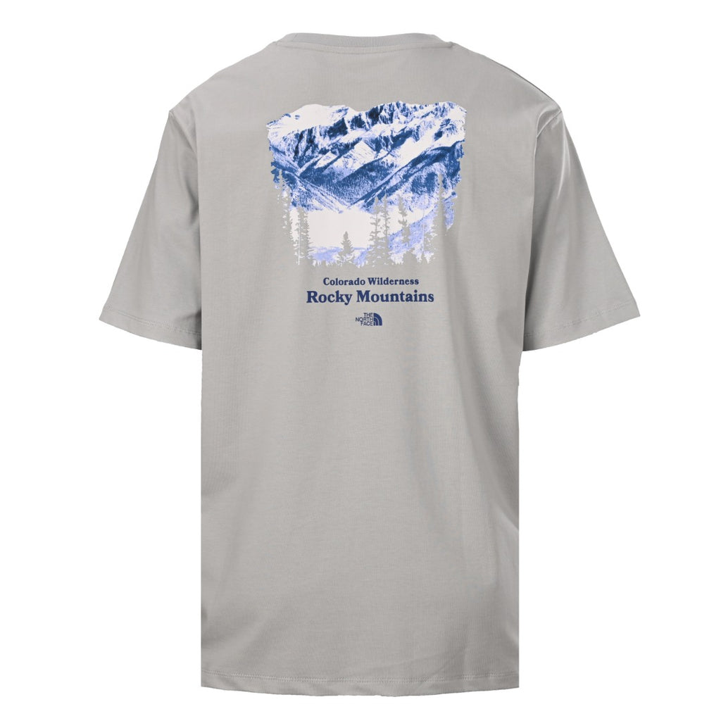The North Face Grey Rocky Mountains Graphic T-Shirt