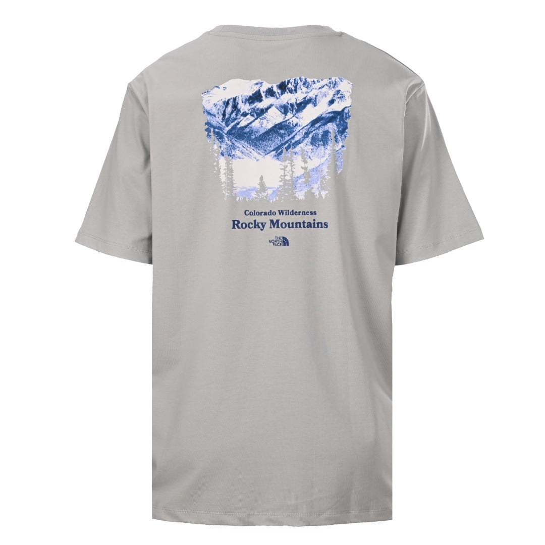 The North Face Grey Rocky Mountains Graphic T-Shirt