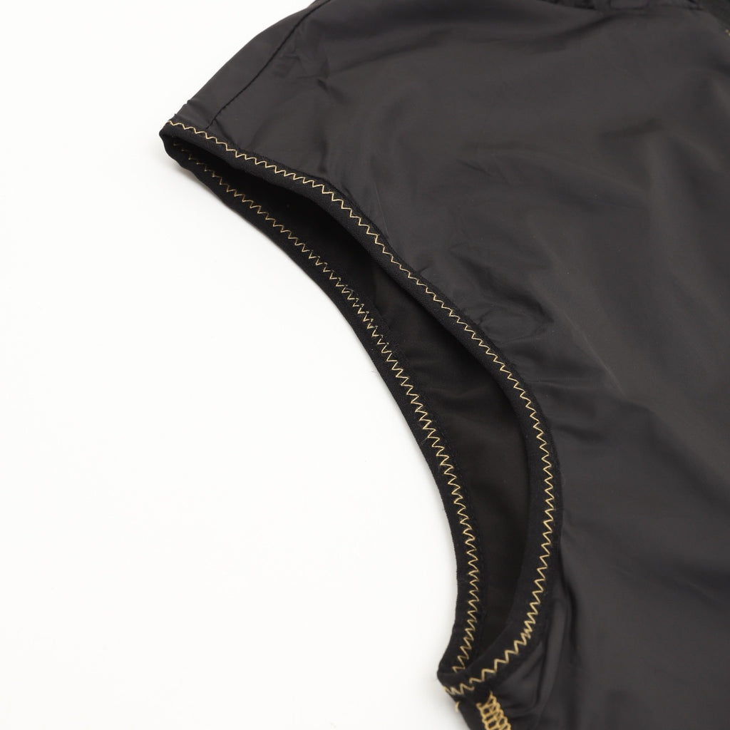 Moncler Women's & Men's Black Logo Patch Stand-Collar Zip-Up Vest