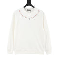 Chrome Hearts Women's Men's White Colorful Letter & Cross Crewneck Sweatshirt