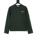Acne Studios Women's Men's Dark Green Script Logo Long-Sleeve T-Shirt