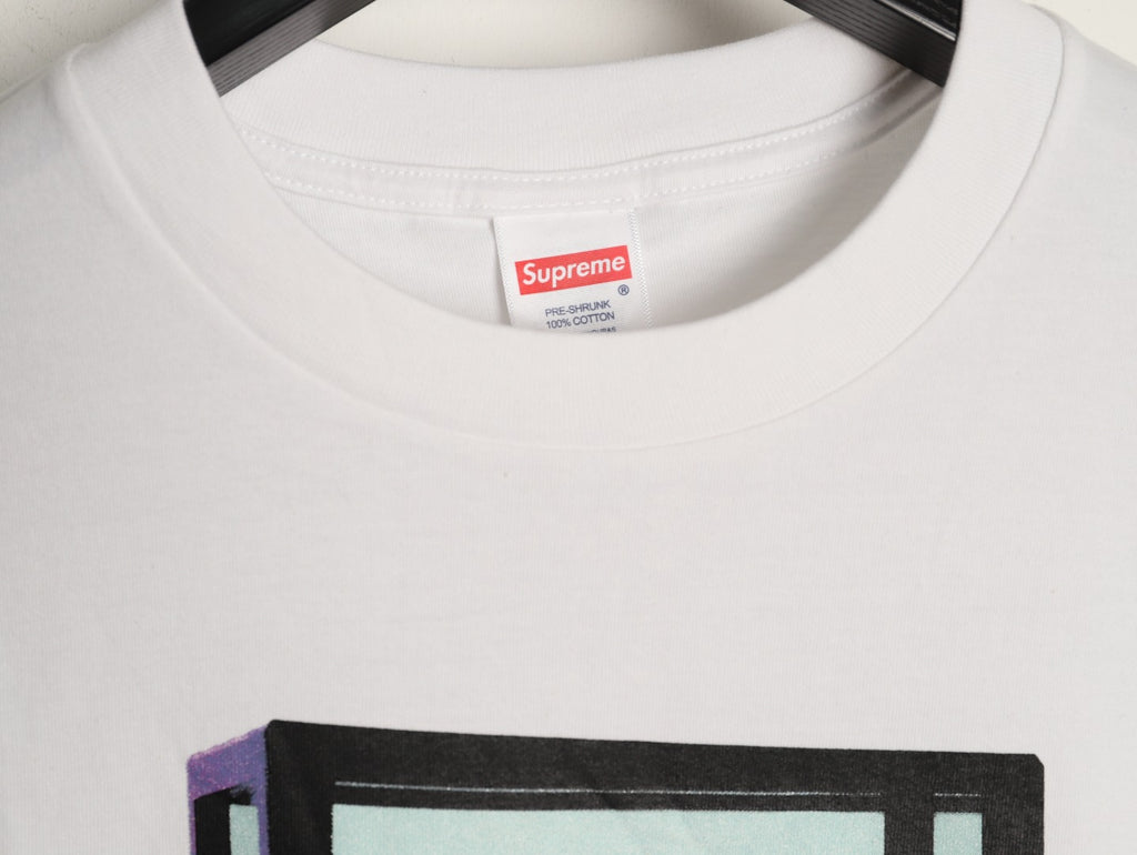 Supreme Men's White Boxed Sheep Print Short-Sleeve T-Shirt