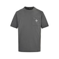 Fendi Grey Zip-Pocket Logo T-Shirt