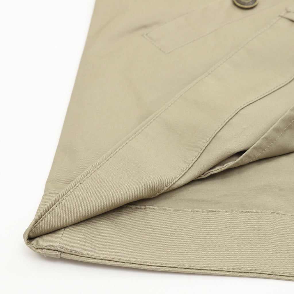Burberry Women's & Men's Beige Leather-Collar Zip-Up Field Jacket with Equestrian Logo