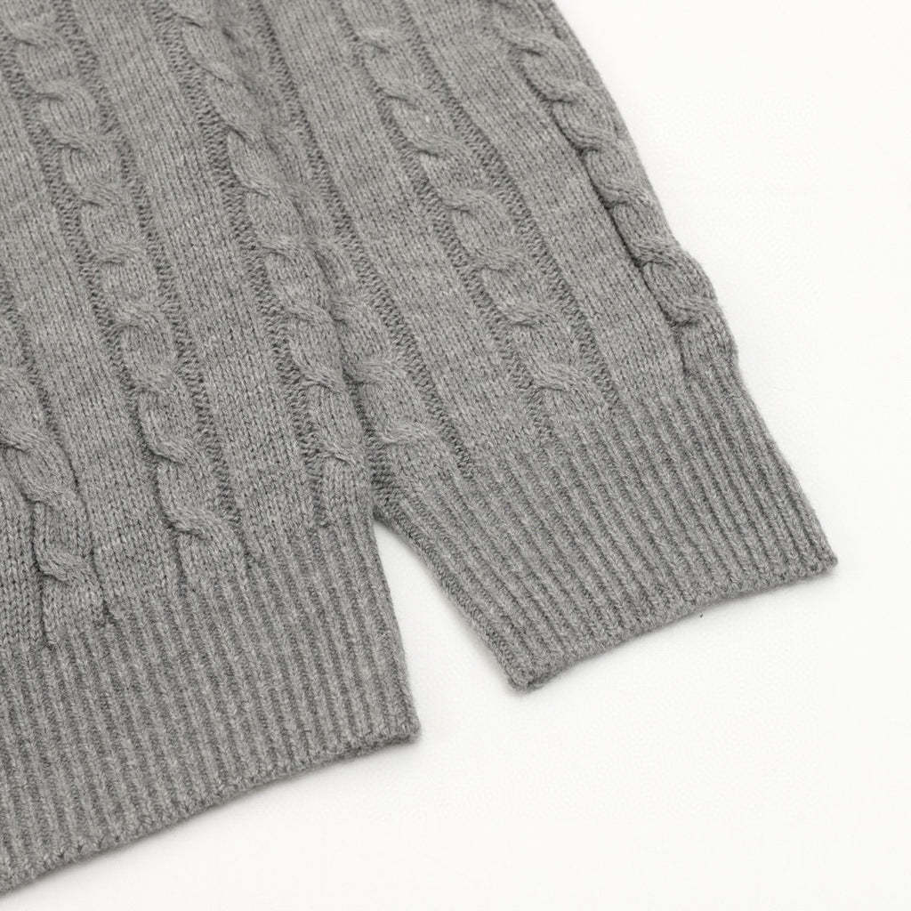 Loewe Retro Cable Knit Crew Neck Pullover Sweater