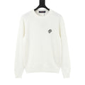 Louis Vuitton Women's Men's White Checkered Crewneck Knit Sweater