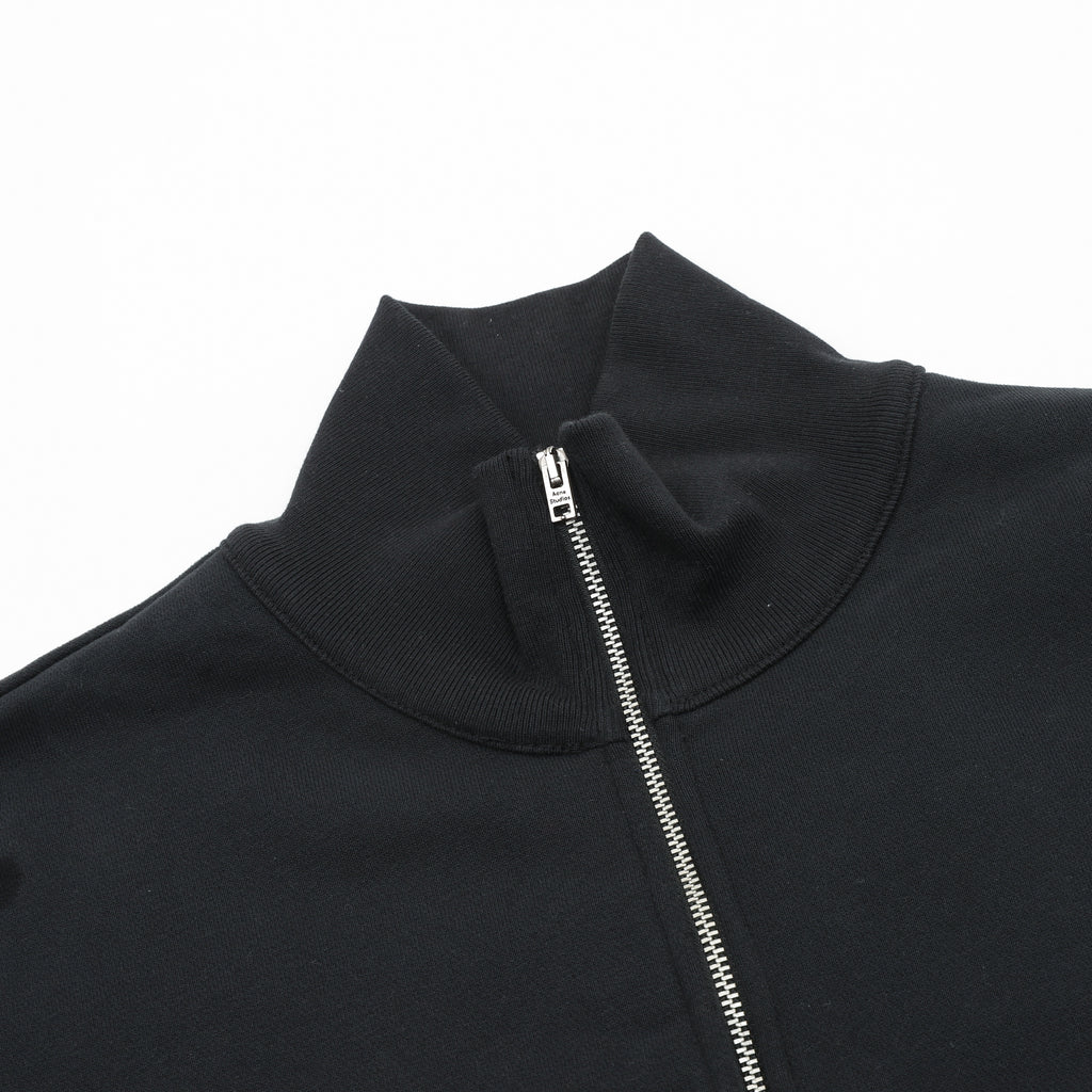 Acne Studios Tonal Script Embroidery Zip Jacket — Black
