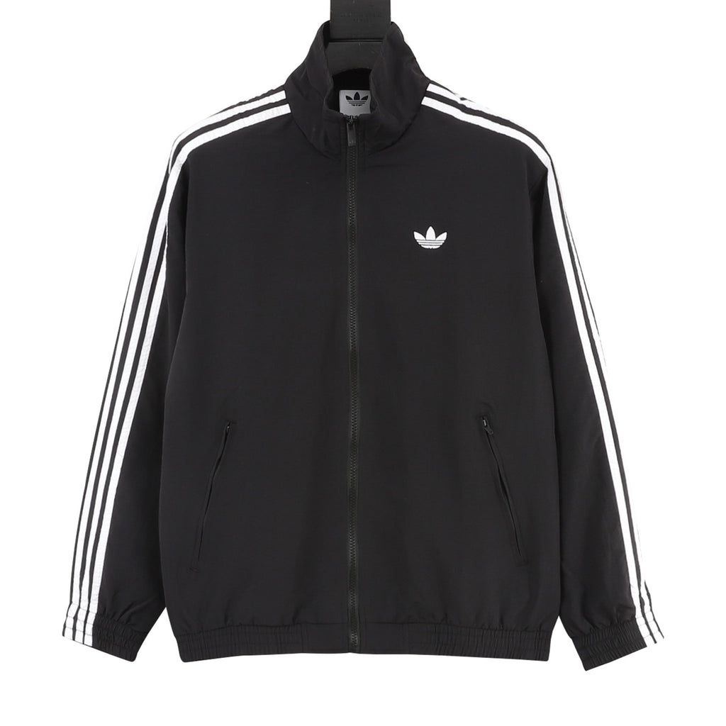 Adidas Originals Adicolor Three-Stripe Track Jacket | Light Blue Retro Zip-Up Outerwear