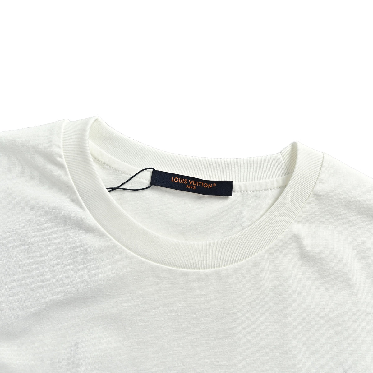 Louis Vuitton Scattered Monogram Embroidered Short-Sleeve T-Shirt in White
