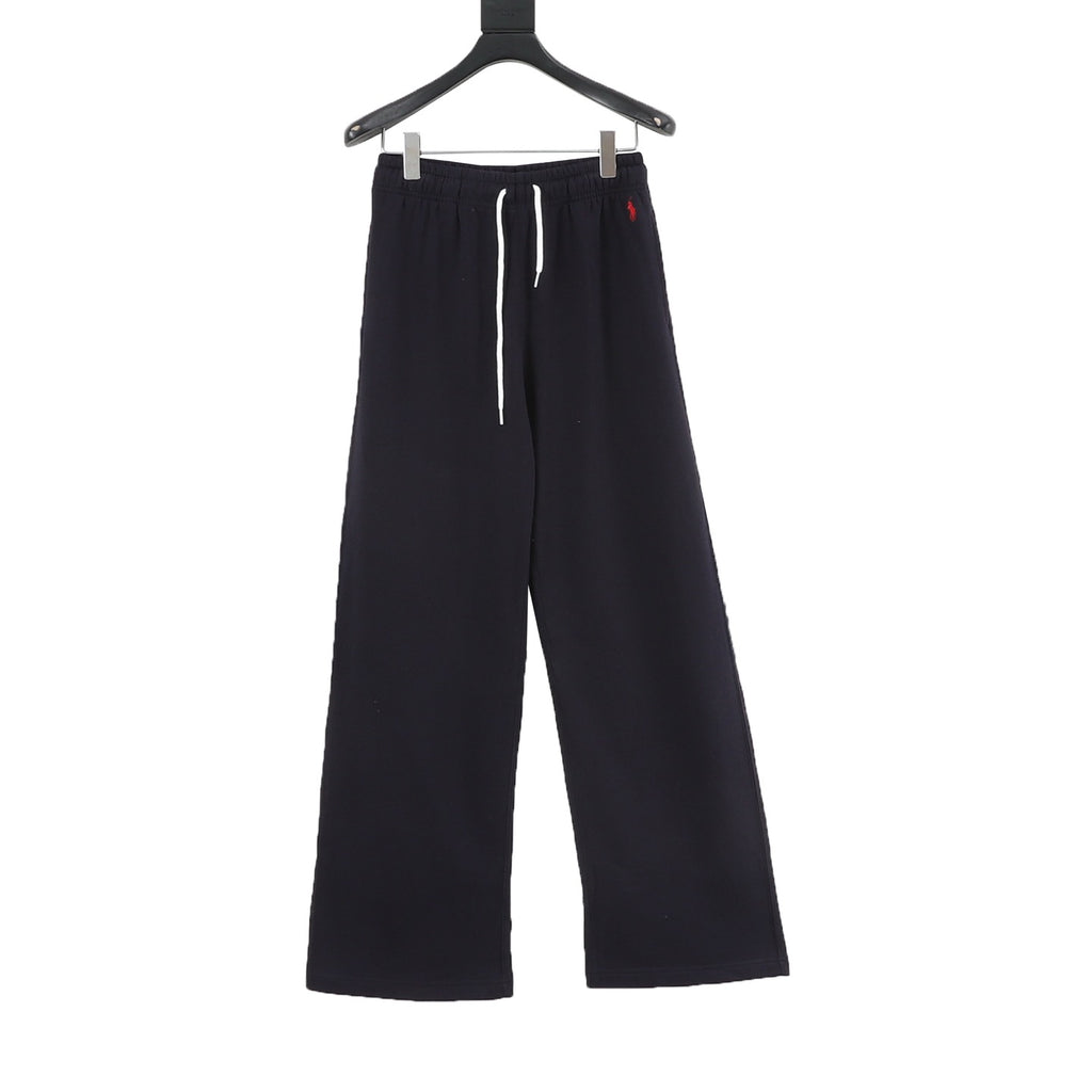 Ralph Lauren Women's & Men's Navy Pony Logo Wide-Leg Drawstring Sweatpants