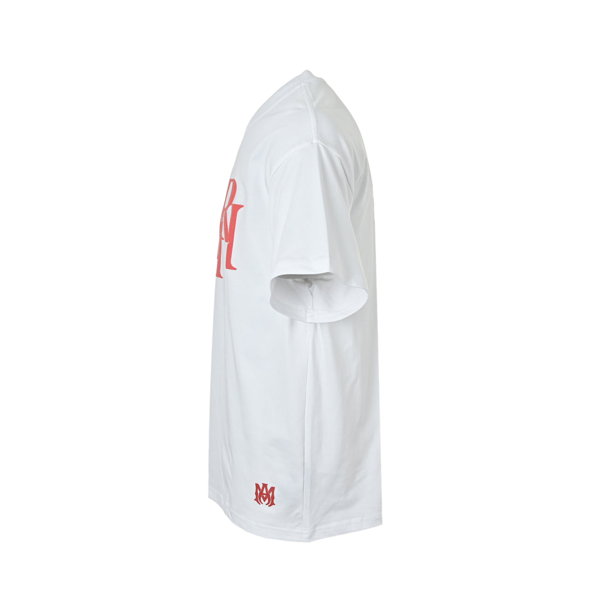 Amiri Men's White Red Overlapping Logo Print T-Shirt