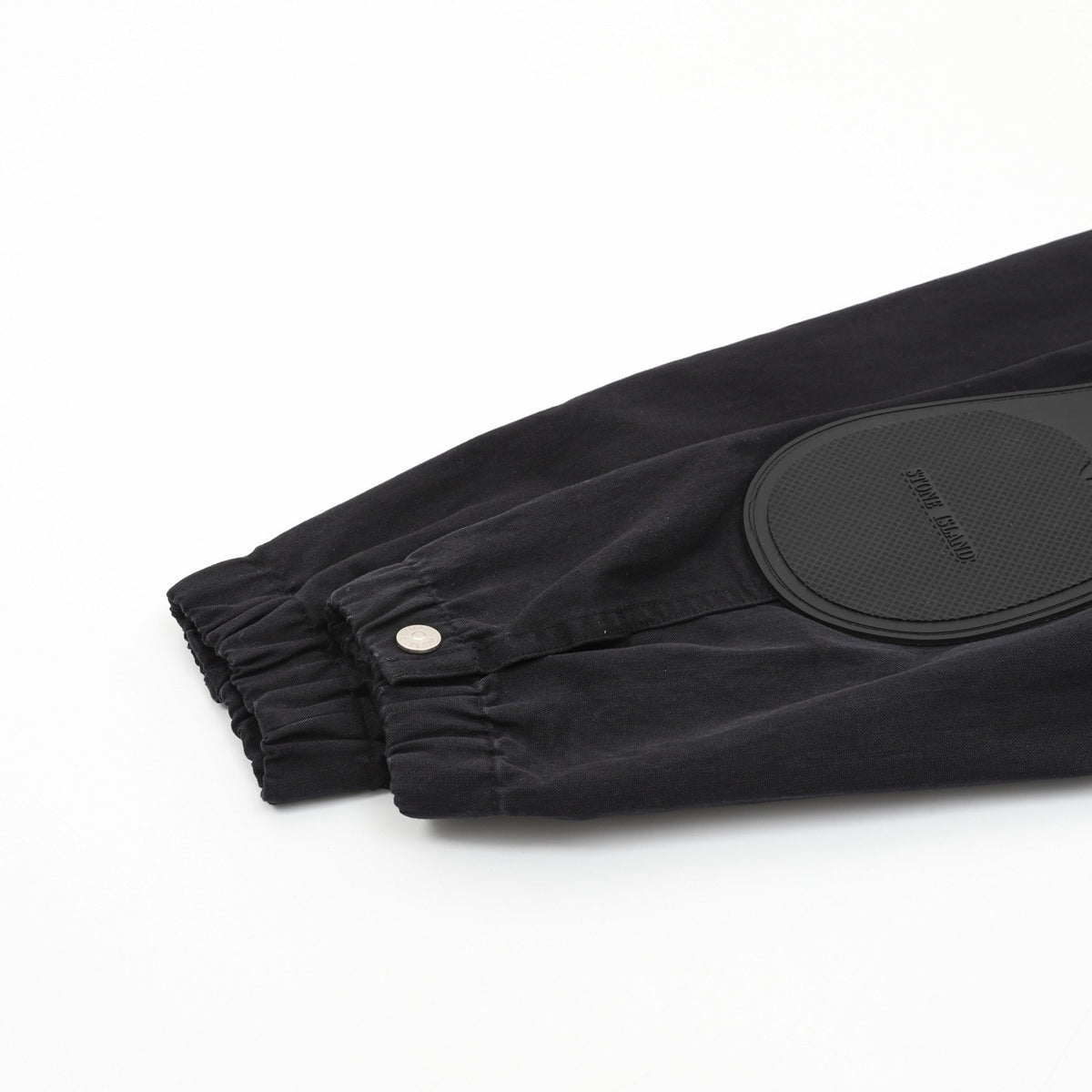 Stone Island Women's & Men's Black Compass Patch Zip-Up Jacket