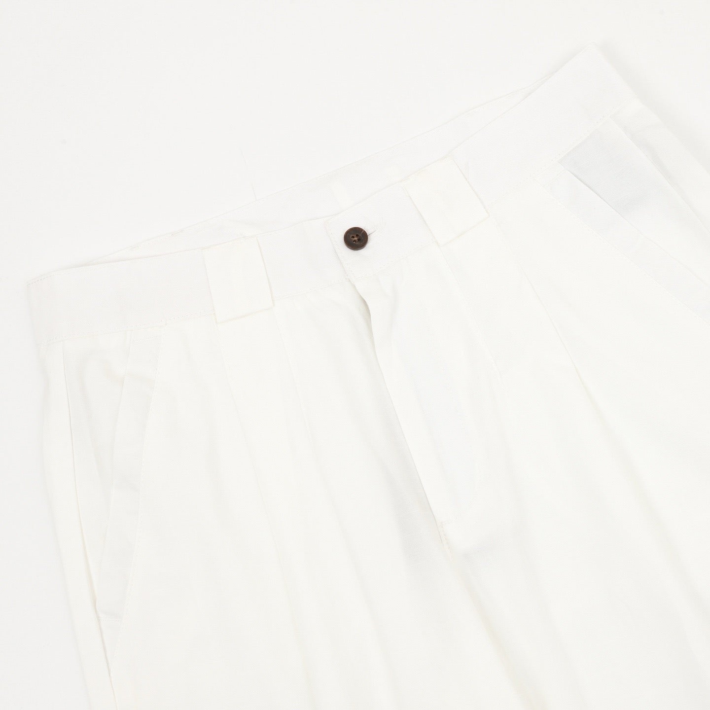 Brunello Cucinelli Cotton-Linen Panama Weave Pleated Trousers