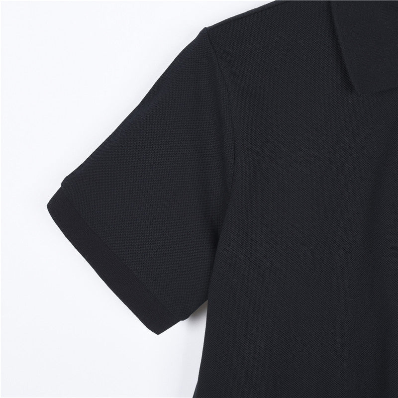 Louis Vuitton Embossed Logo Short-Sleeve Polo Shirt in Black