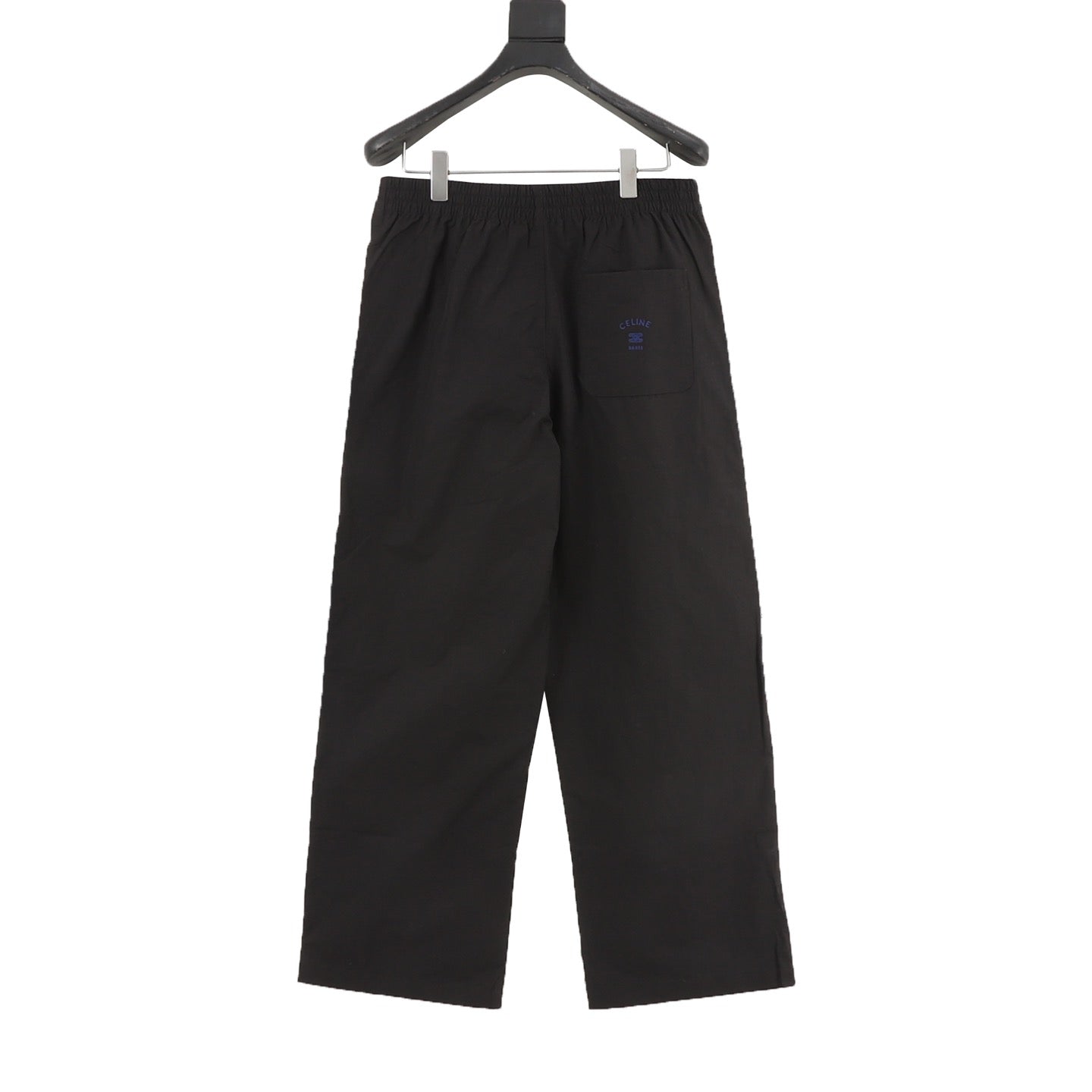 Celine CE Embroidered Back Pocket Wide-Leg Trousers