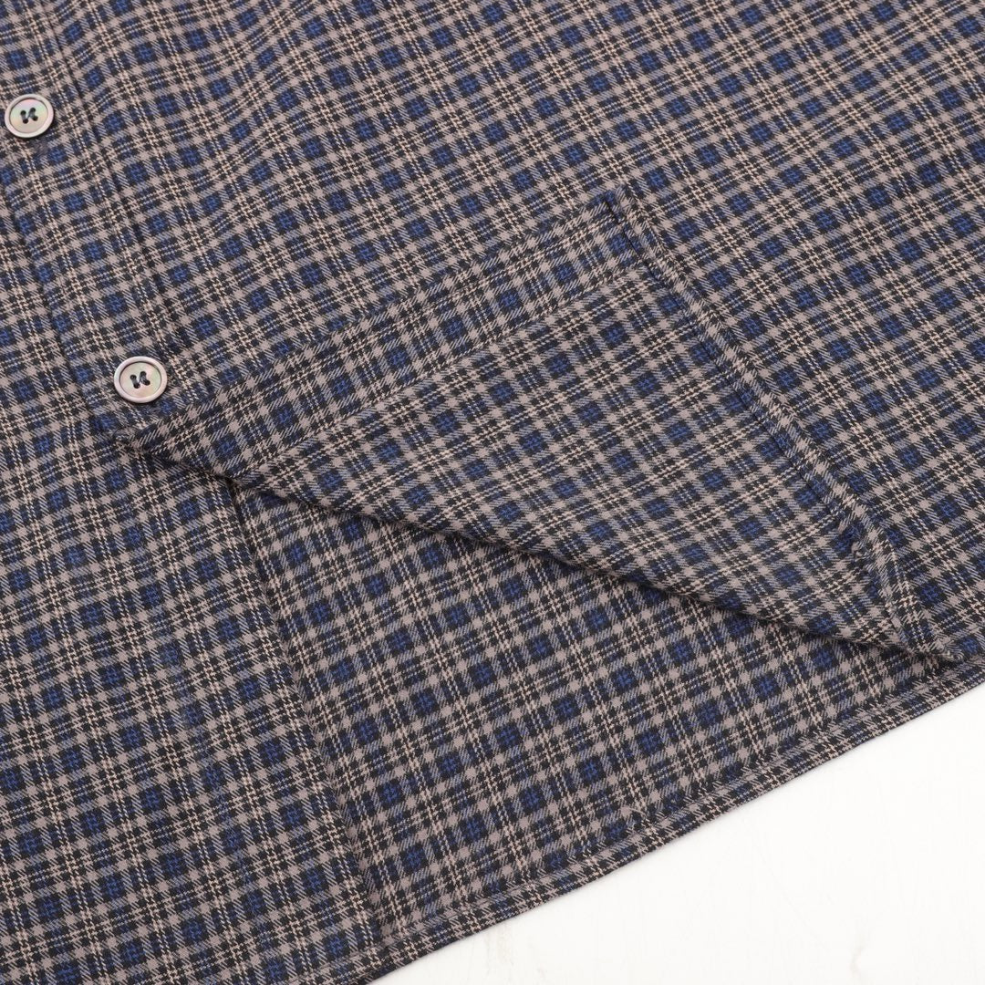 Acne Studios Patchwork Plaid Long-Sleeve Shirt