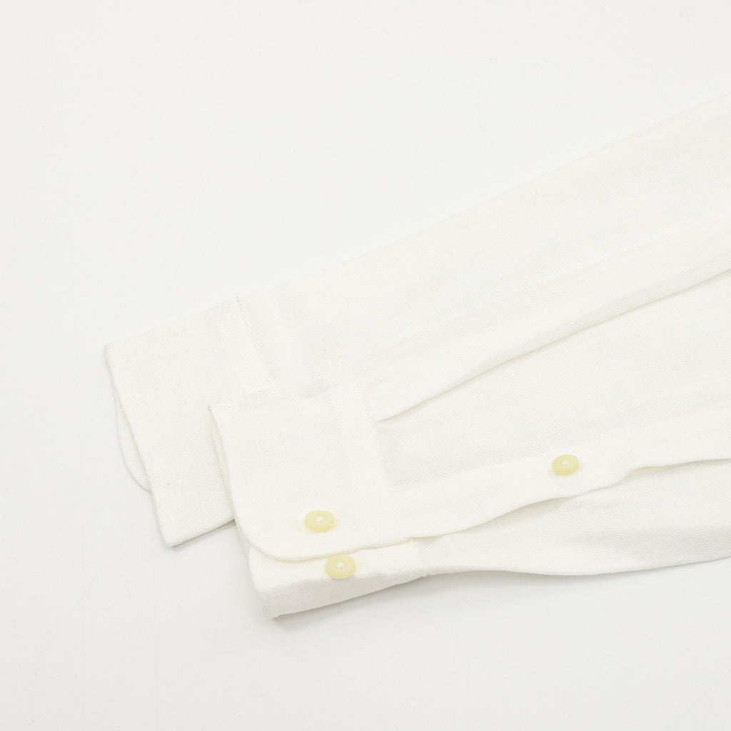 Ralph Lauren Women's Men's White Pony Logo Long-Sleeve Linen Shirt