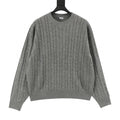 Loewe Retro Cable Knit Crew Neck Pullover Sweater