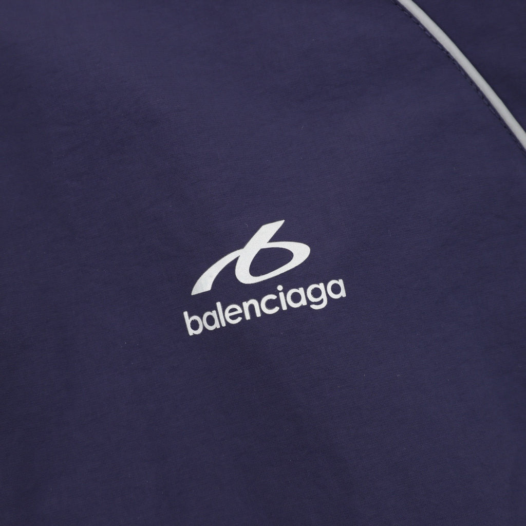 Balenciaga BLCG Bodies Windbreaker Jacket — Navy, Athletic Logo