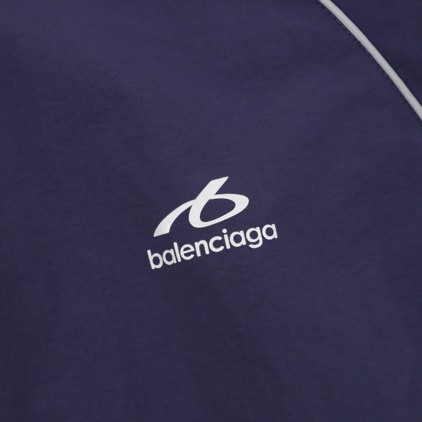 Balenciaga BLCG Bodies Windbreaker Jacket — Navy, Athletic Logo